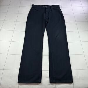 Mott & Bow Jeans Womens 32x32 Navy Blue Mercer Straight Leg Dark Wash Stretch